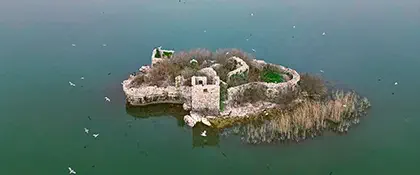 Grmozur Fortress on Lake Skadar