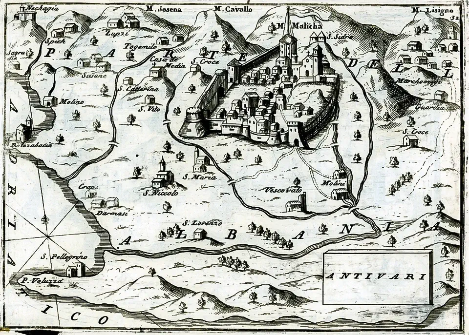 Карта Коронелли 1688 года